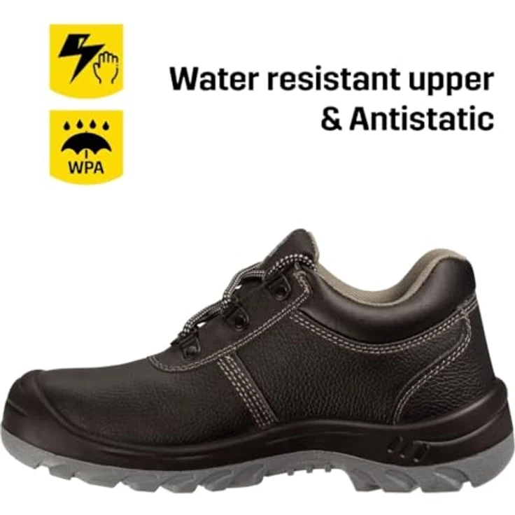 Safety Jogger Bestrun Arbeitsschuh, Sicherheitsschuh mit Stahlzehenkappe und durchtrittsicherer Stahlzwischensohle, Naturleder – Bild 2