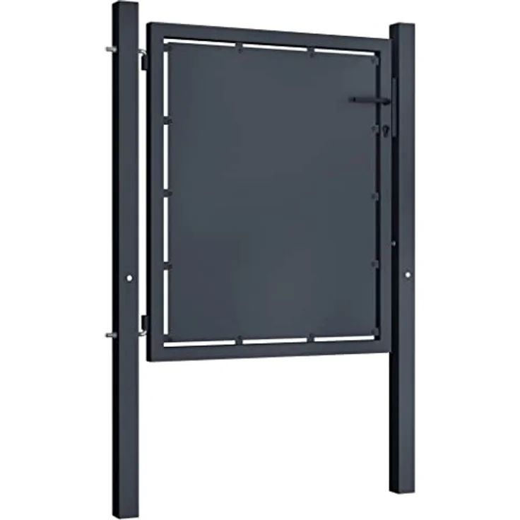 vidaXL Gartentor Stahl 100 x 150 cm anthrazit – Bild 9
