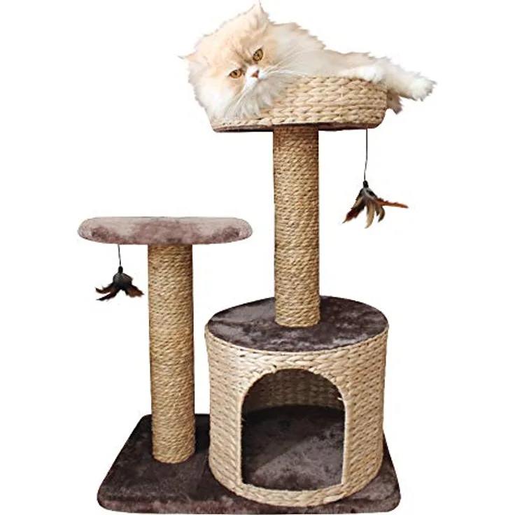 Croci C6020457 Kratzbaum Natural Larix, 60 x 38 x 80.5 cm