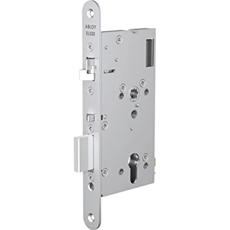 Assa Abloy Elektro-Sicherheitsschloss EL 520, DM 65, Stulp 20x235 mm, verchromter Stahl/Edelstahloptik – Bild 1