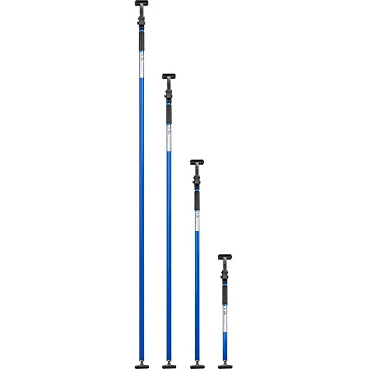 ALLEGRA AB175 Deckenstütze Profi Einhandstütze bis 60kg Baustütze Höhe 175cm Teleskopstütze Montagestütze (Blau) – Bild 4