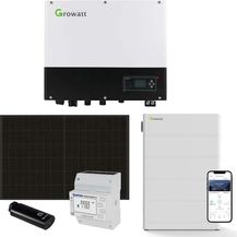 Image for Growatt 8kWp PV Komplettanlage mit Solarmodulen und 10,2kWh Speicher