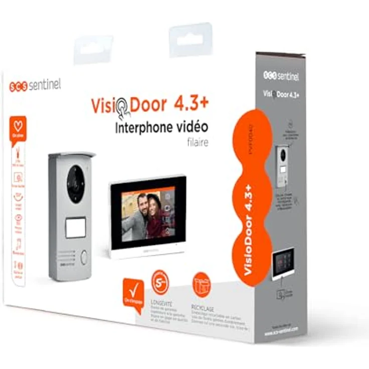 Video-Türsprechanlage, kabelgebunden, Flacher Bildschirm, Touchscreen, 7 Zoll – Bild 5