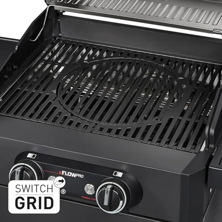 Enders Elektrogrill eFlow Pro 2 Turbo Shadow, 3,0 kW mit Fleischthermometer und emailliertem Gussrost – Bild 3