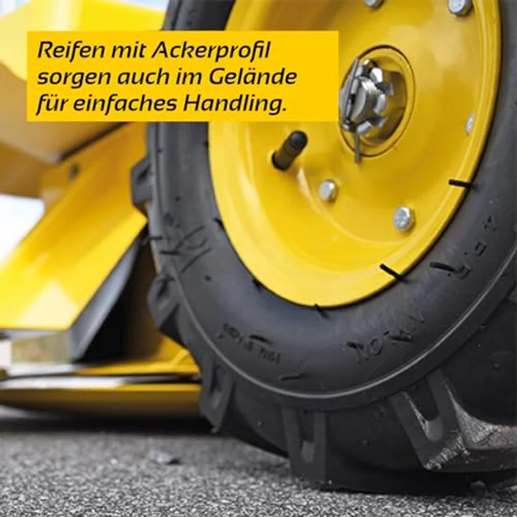 BAMATO Hochgrasschneider GS-200, Benzin-Rasenmäher mit LONCIN Motor, 580 mm Schnittbreite, 3,6 kW Leistung, höhenverstellbarer Lenkholm – Bild 6