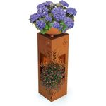 DS Produkte GmbH, Am Heisterbusch 1, 19258 Gallin, Deutschland Hoberg LED Pflanzsäule Schmetterling in 3D Rost-Optik - 19 x 19 x 72 cm