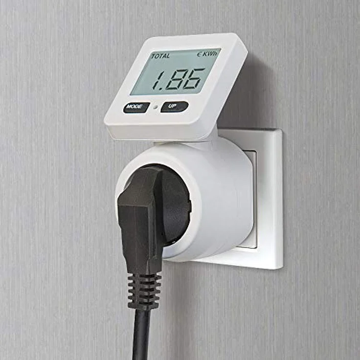 revolt Energiemessgerät: Digitaler Energiekostenmesser mit 180° drehbarem Display, bis 3.680 W (Stromkostenmesser) – Bild 5