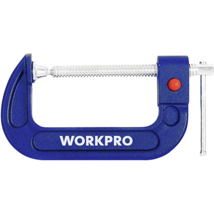 WorkPro Schnellspanner WP232023, Spann-Weite max. 100 mm, Ausladungs-Maße 100 mm, Zwinge