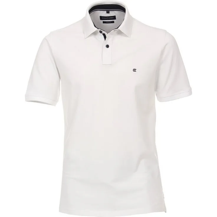 CASAMODA Poloshirt CASAMODA Polo-Shirt uni, bügelleicht, 95% Baumwolle, 5% Elasthan, Kurzarm, Polo, schlichtes Design