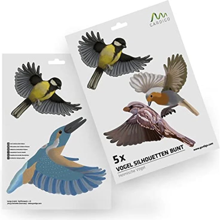 Gardigo Stickers Native Birds Fensteraufkleber Vogelbild Funktionsart Abschreckung 1St. – Bild 6