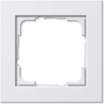 GIRA Abdeckrahmen GIRA SYSTEM E2 021129, 1-fach Rahmen, reinweiß glänzend, halogenfrei, montierbar in horizontaler und vertikaler Richtung