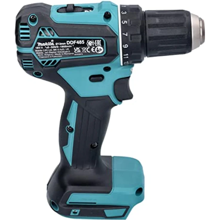 Makita DDF485RF1 Akku Bohrschrauber 18 V 50 Nm Brushless + 1x Akku 3,0 Ah + Ladegerät – Bild 4