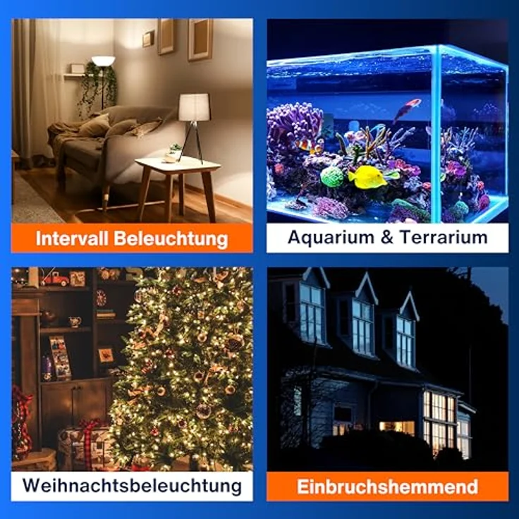 REV Zeitschaltuhr Easy+, digitale Zeitschaltuhr mit LCD-Display, weiß, mit integriertem Akku und erhöhtem Berührungsschutz – Bild 4