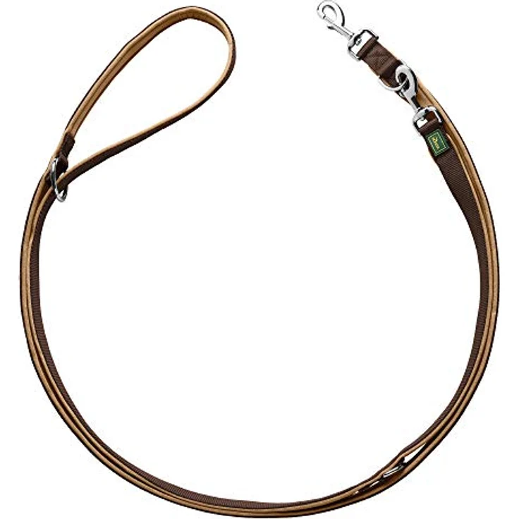 Hunter Hunde-Leine verstellbar Neopren braun-karamell 15-200 – Bild 4