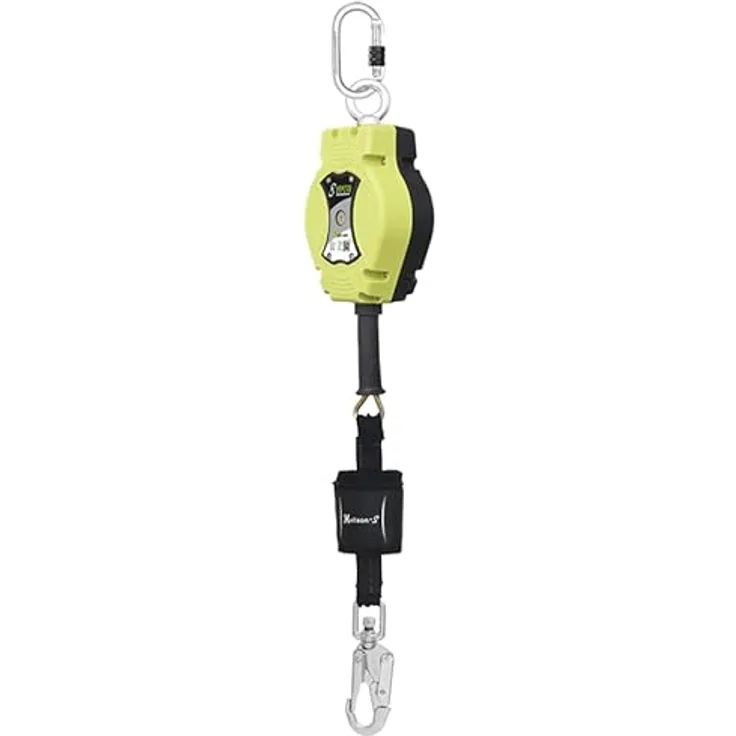Kratos Safety Helixon-S Stahldrahtseil, Höhensicherungsgerät mit automatischem Rückzug, EN360, PSA 7,0 m