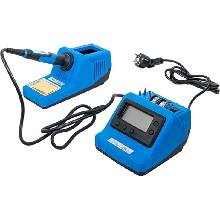 BGS Elektro-Lötkolben-Station | digital | 60 W, zuverlässiger Begleiter für Lötarbeiten | ergonomisches Design, blau – Bild 2