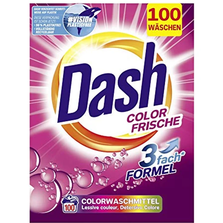 Dash® Color Frische Pulver I Waschmittel für bunte Wäsche I 100 Waschladungen I frische, leuchtend bunte Wäsche | 6,5 kg – Bild 2