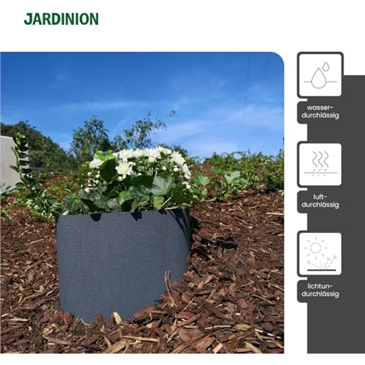 Jardinion Hochbeet Hangmanschette, Pflanzhilfe aus UV-beständigem Polypropylen für Hügel und Abhänge, inklusive Schraubensatz – Bild 4