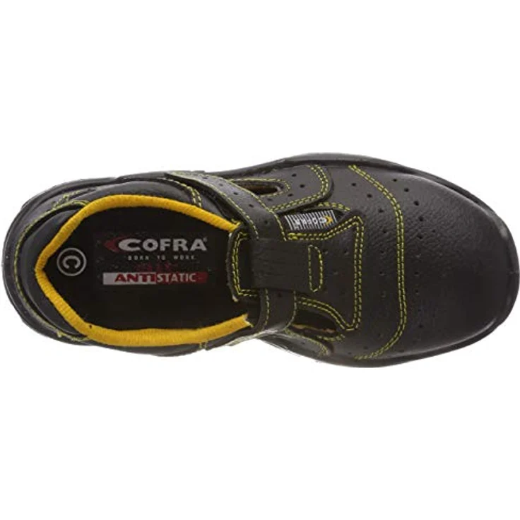 Cofra BRC-DON, Arbeitssandale aus Leder mit Stahlkappe und Durchtrittschutz, atmungsaktiv – Bild 5