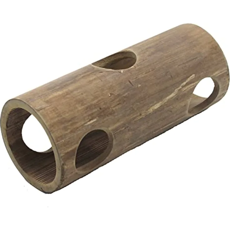 Dehner Lieblinge Nagerzubehör Bambusröhre, ca. Ø 7 cm, Länge 20 cm, natur
