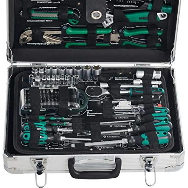 Brüder Mannesmann 124-tlg. Werkzeugsatz im Alukoffer, M29072 – Bild 6