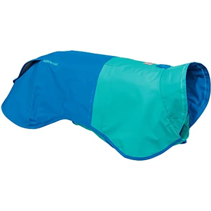 RUFFWEAR Sun Shower Regenponcho, Leichter wasserdichter Regenmantel für Hunde, Größe: XX-Small, Blue Dusk – Bild 1