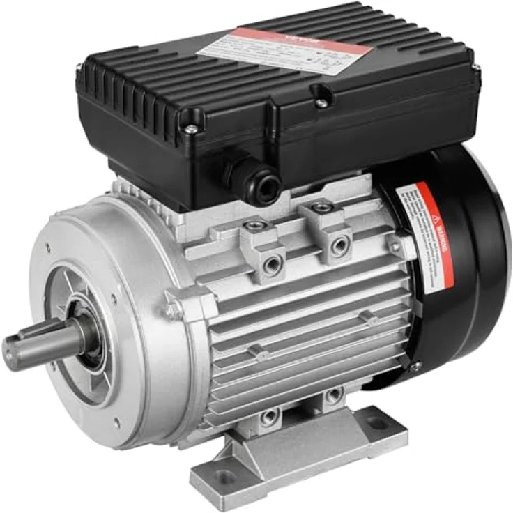 VEVOR 0,75 kW Elektromotor, einphasig, 2850 U/min, AC 220-240 V, 5,15 A, B34-Rahmen, 19 mm Keilwelle, Rechts-/Linkslauf, ideal für landwirtschaftliche Maschinen und Geräte – Bild 1