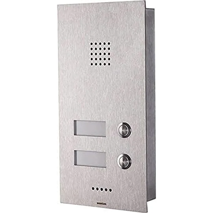 WANTEC Monolith C a/b 2T Türsprechstelle mit 2 Tasten, langlebig, originales Markenprodukt mit 2 Jahren Garantie