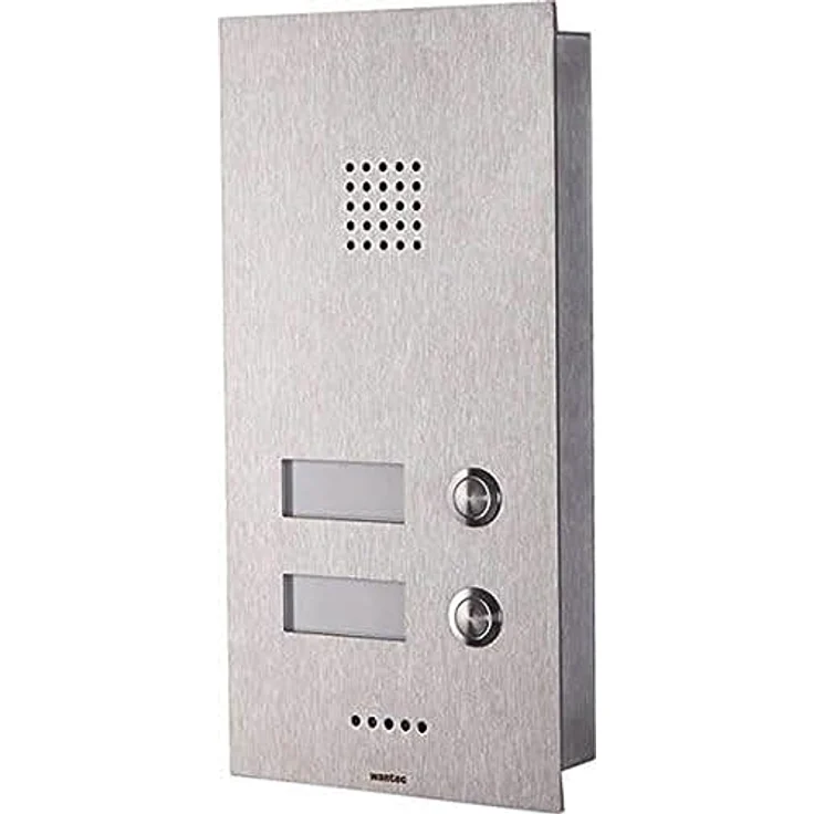 WANTEC Monolith C a/b 2T Türsprechstelle mit 2 Tasten, langlebig, originales Markenprodukt mit 2 Jahren Garantie