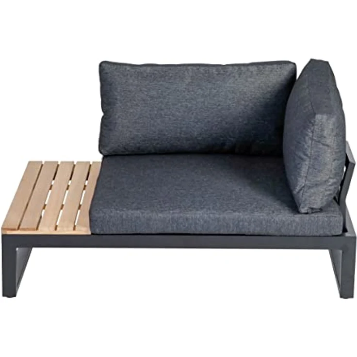 Greemotion Hundebett aus Aluminium mit Kissen und Ablagefläche, 100 x 45 x 70 cm, Schwarz – Bild 4