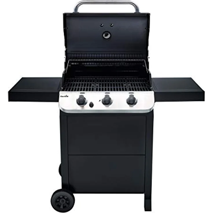 Char-Broil 310 B Convective Gasgrill, 3 Brenner, schwarz, mit Deckelthermometer, mit Warmhalterost – Bild 5