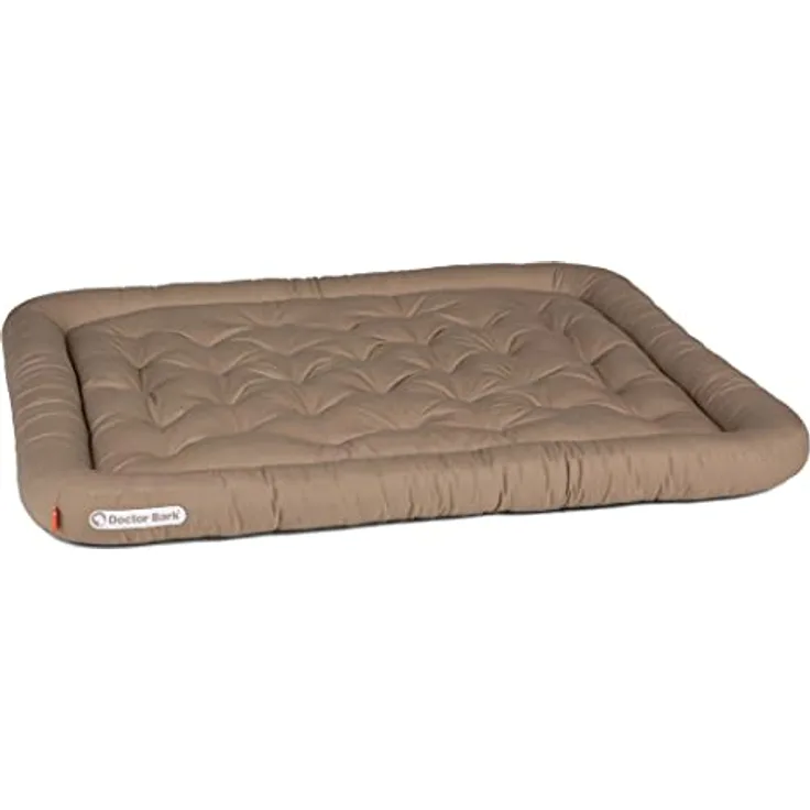 Doctor Bark Hundekissen - orthopädisches Hundebett, 95°C waschbar, hygienisch, robust & bequem (XL - 100x85 cm, Goldbraun)