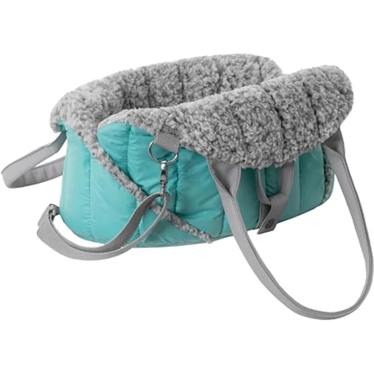 Hobbydog Sea Shell, Tiertransportbox und Hundetragetasche mit Autositz-Funktion, wind- und wasserabweisend, grau – Bild 4