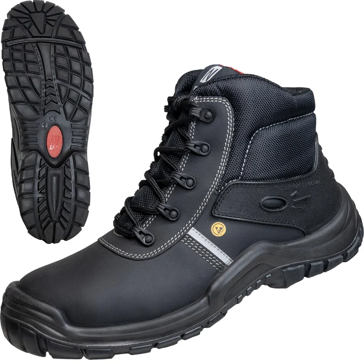Nitras Sicherheitsschuhe 7216 UTILITY STEP Mid S3, grau, robust und vielseitig, Gr. 38