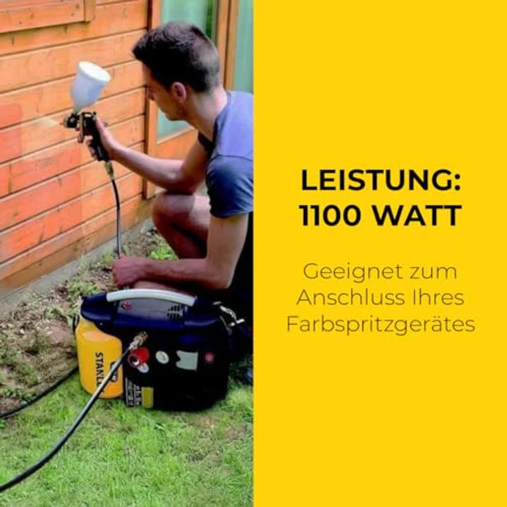 Stanley AIRBOSS Kompressor, 1100 W, 230 V, DN200-10-5 – Bild 5