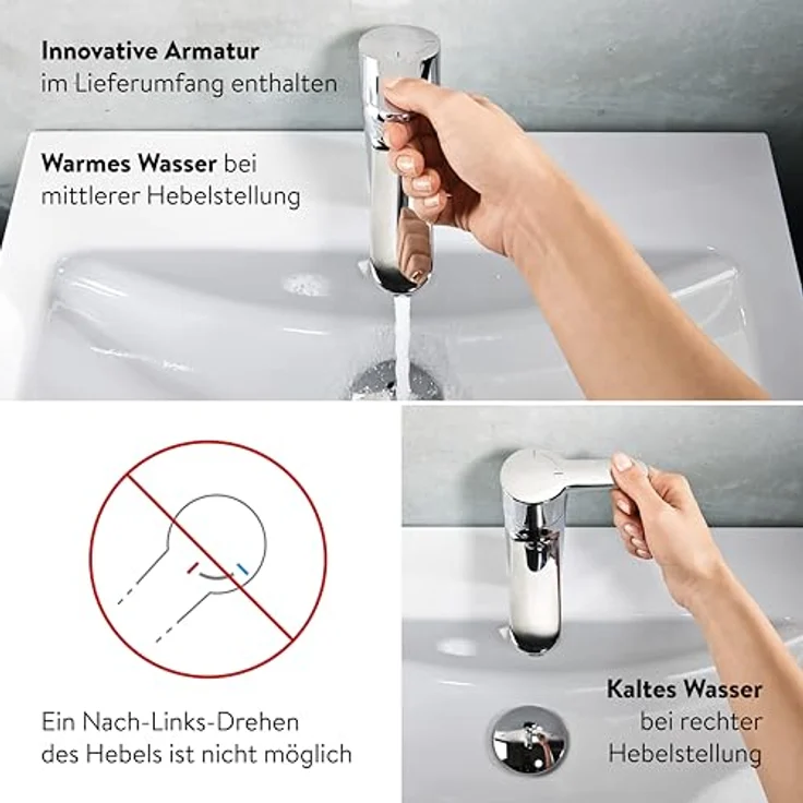 CLAGE MCX Blue, elektronischer Klein-Durchlauferhitzer Set mit Armatur, 3,5 kW, druckfest + drucklos, VDE-GS geprüft – Bild 3