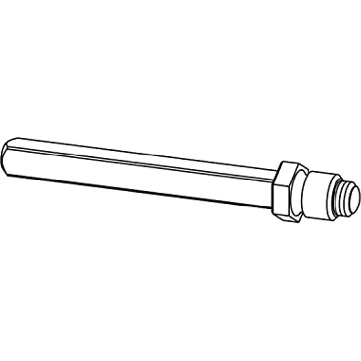 ECO Rollenwechselstift Vierkantstift 8mm, Gewinde M12, verzinkter Stahl, Länge 83 mm