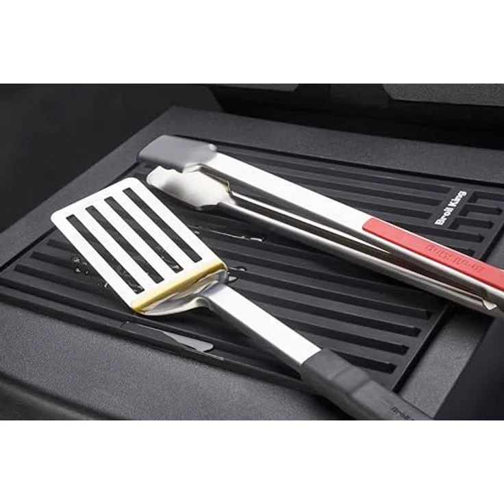 Broil King 60009 Grill-Grillzubehör, Silikon Besteckablage, edelstahl, 35,5 x 28 cm – Bild 5