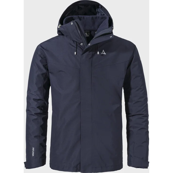 Schöffel Doppeljacke Hiking 3in1 Jacket Style Okere MNS, Wassersäule 10.000 mm, atmungsaktiv, schwarz