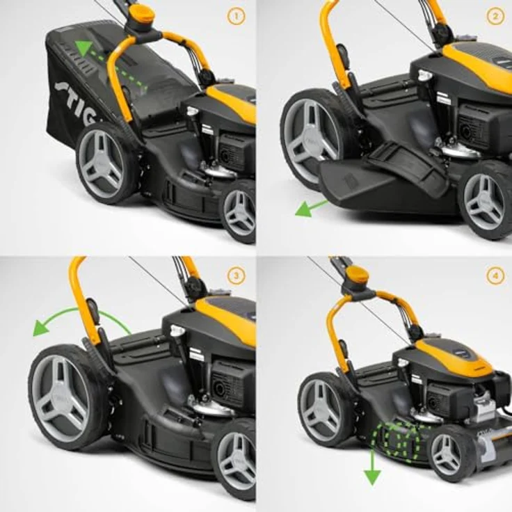 STIGA Benzinrasenmäher COMBI 553 S, 51 cm Schnittbreite, Stahlblechgehäuse, Radantrieb – Bild 7
