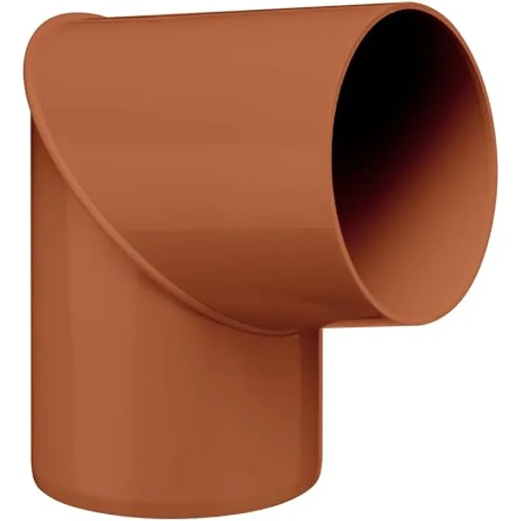 INEFA Rohrbogen 80° PVC DN 75 für Braun Fallrohr, langlebig und UV-beständig, Made in Germany