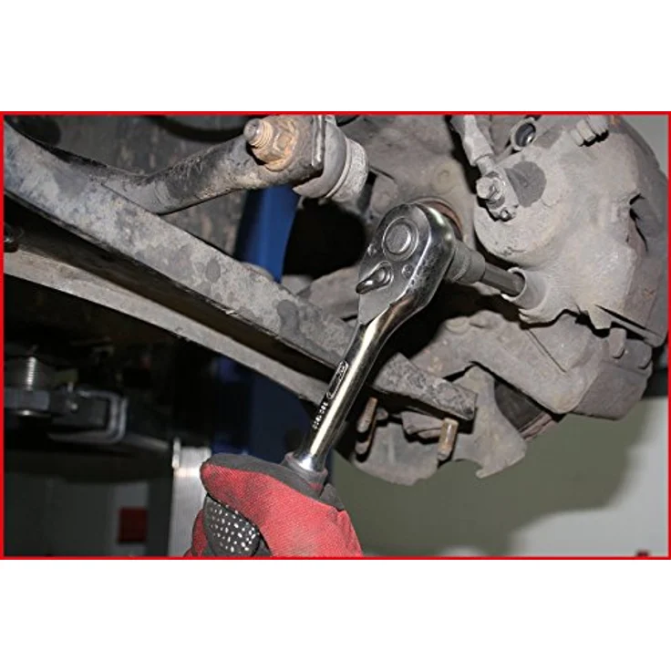 KS Tools Bohrer- und Bitset 1/2" Innensechskant Stecknuss, lange Ausführung, 7mm, vernickelter Biteinsatz nach DIN 7422 – Bild 2