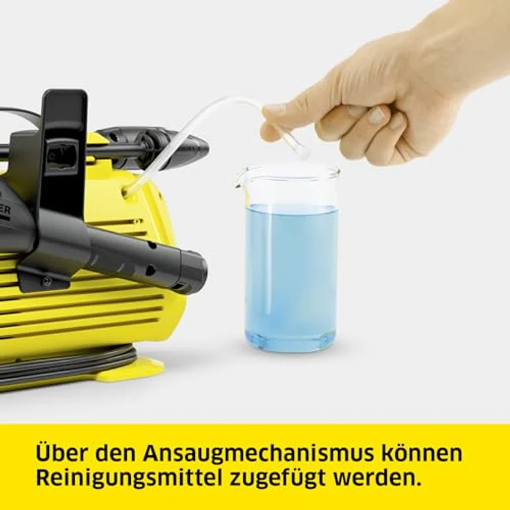 Kärcher Hochdruckreiniger K 2 Premium Horizontal VPS Home, platzsparend und effizient, inklusive Home Kit, gelb – Bild 6