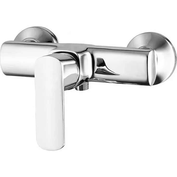 Aloni ZS80702 Duscharmatur, chrom mit Sicherheitsfunktion und Duschschlauchanschluss