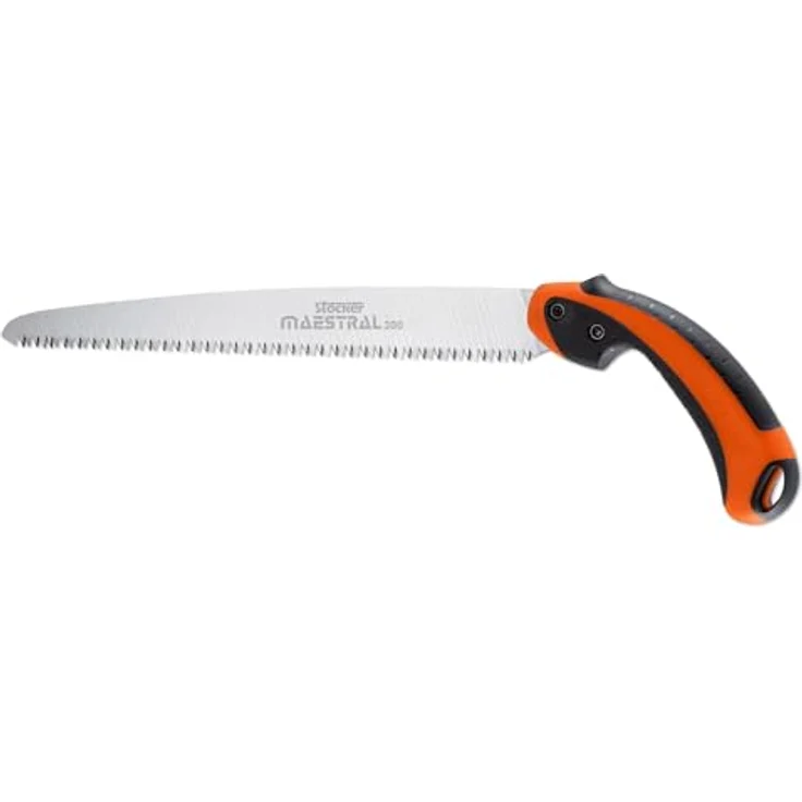 STOCKER Profi Handsäge Maestral 300, 30cm Hard-Chrome-Klinge, ergonomischer rutschfester TPA-Griff, mit Gürtelköcher, ideal für präzisen Baumschnitt und Gartenarbeit – Bild 3