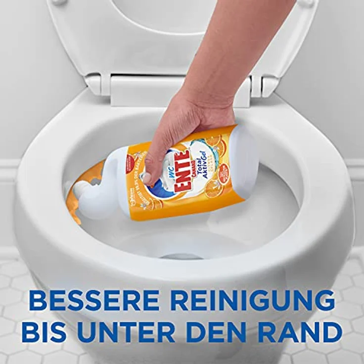 WC Ente Total Aktiv Gel WC-Reiniger, 0,75 l, effektiver Sanitärreiniger gegen Kalk und Keime – Bild 5