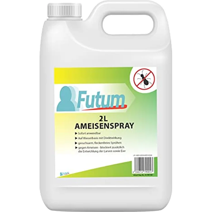 Futum 2L Anti-Ameisenspray & 2L Sprüher, bekämpft Ameisen, Larven & Eier, Wasserbasis, geruchsarm, fleckenfrei – Bild 3