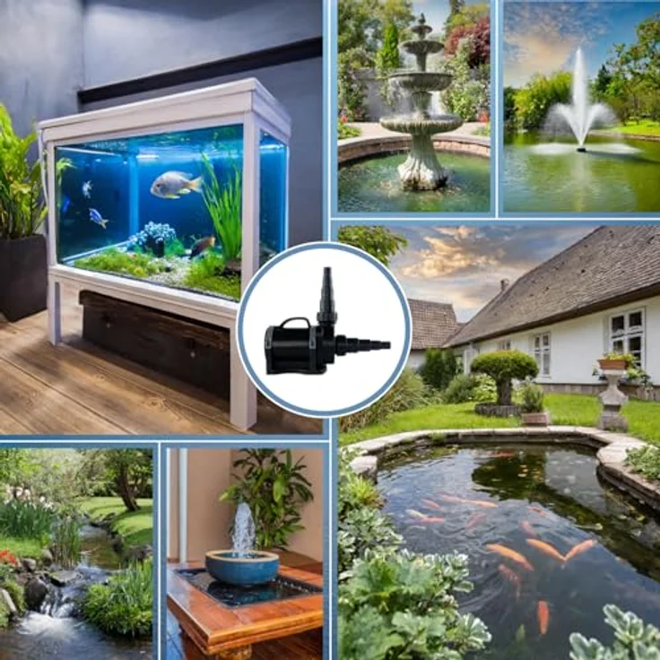 Jebao Teichpumpe zur Trockenaufstellung | 9800l/h | ECO nur 85W | Externe Pumpe | Gartenpumpe | Filterpumpe, schwarz – Bild 9