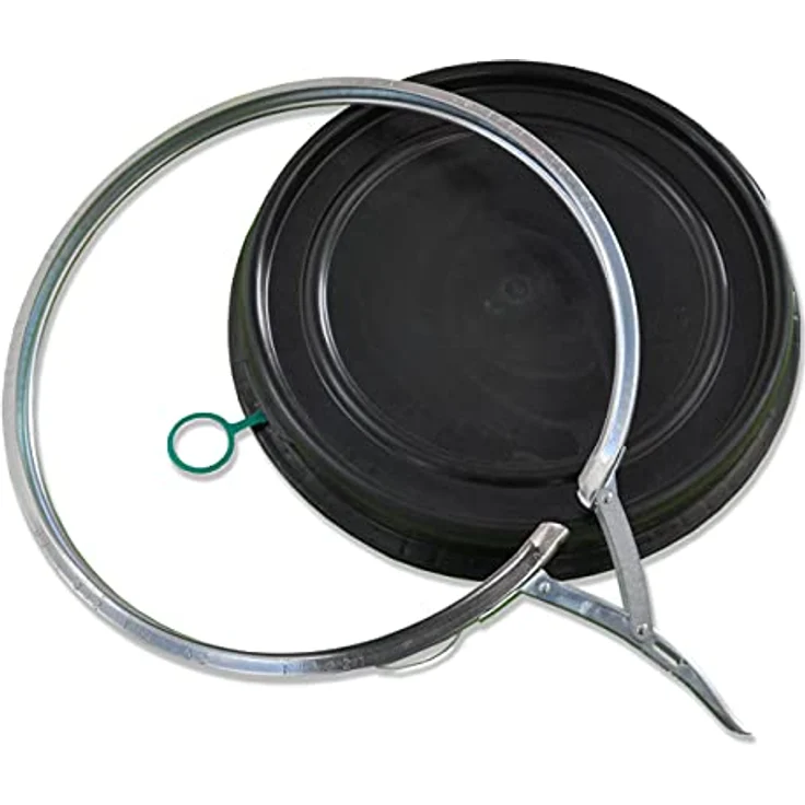 2 Stück: 60 L Weithalsfass mit Spannverschluss | 100% Lebensmittelecht | Universalfass | Futtertonne | Regen Maische Tierfutter Trinkwasser Camping Lagerfass | Stapelbar | Blau – Bild 5