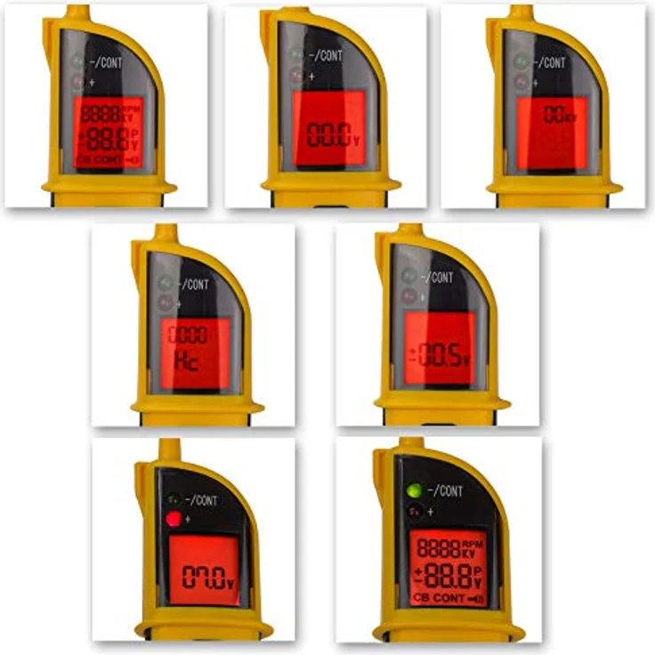 DEMA Multifunktions-Prüfer DMP8, Spannungsprüfer für KFZ mit TFT-Display, 12/24 Volt, inklusive Tragetasche und Adapter – Bild 7